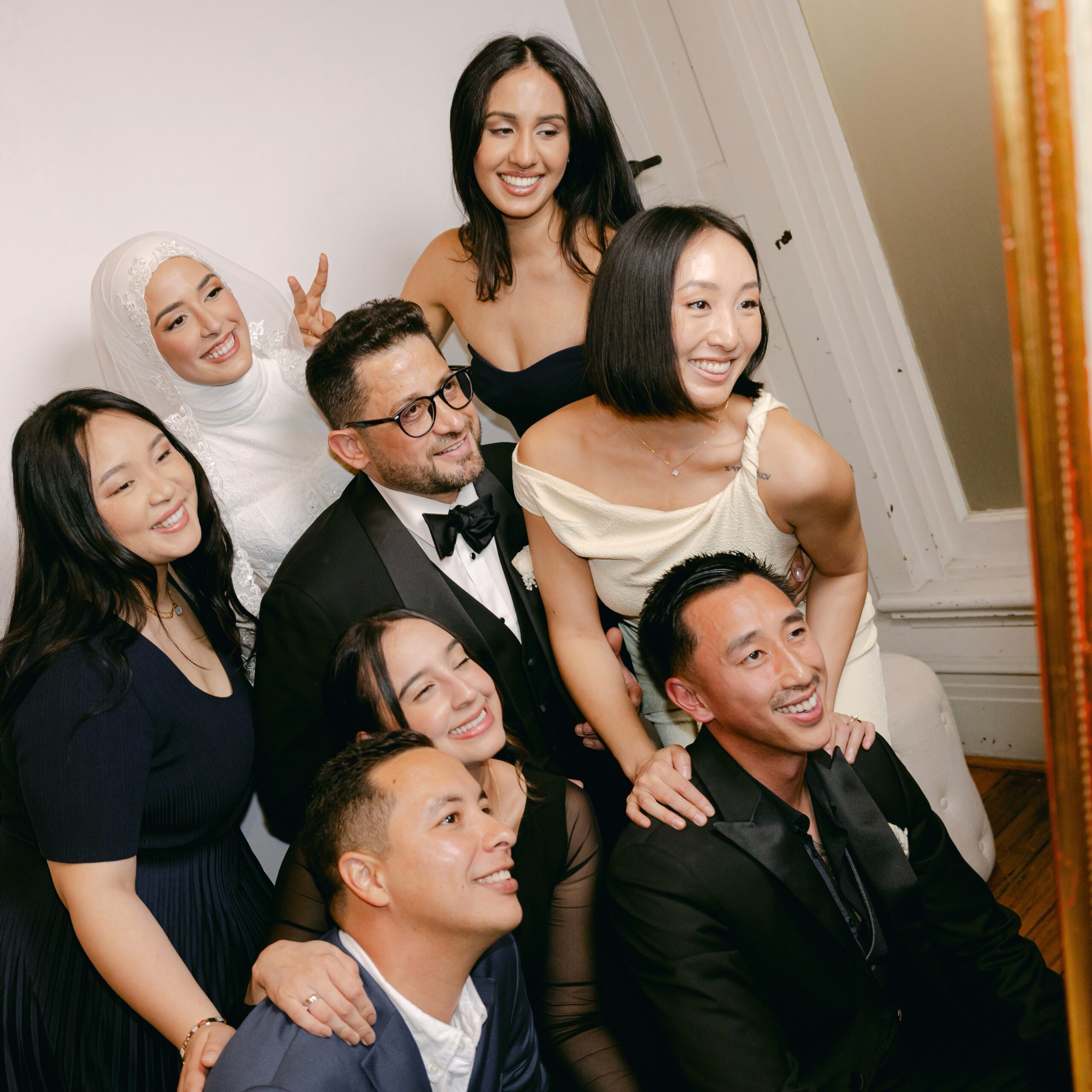 The mirror booth always finds the group that won’t let go of each other. Props, laughter, and a whole lot of love packed into one frame.
Photo Credit: @neiyo
#WeddingPhotoBooth #MirrorBooth #AussieWeddings #WeddingReception GoodTimesGoodPeople
