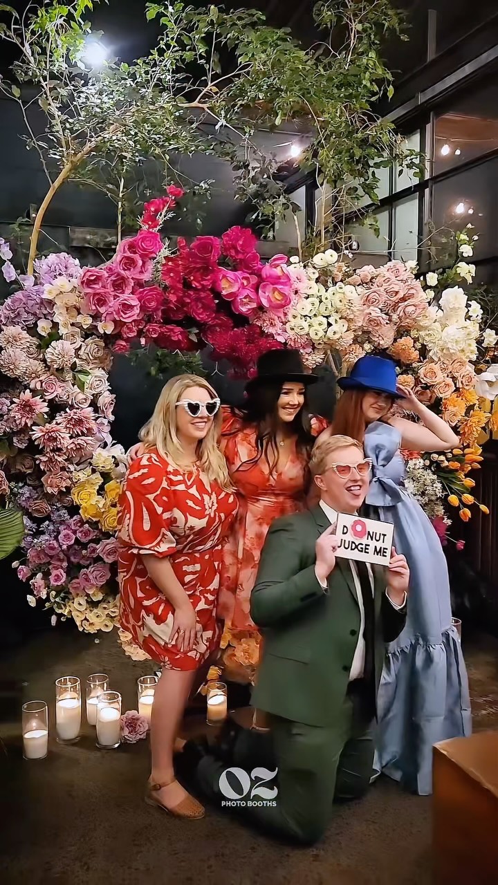 The florals set the scene. The guests stole the show.
One minute they’re posing by the arch, next they’re piling into the booth, capturing it all in real time.
By night’s end, the strip wall was full and so was the dance floor.
#WeddingPhotoBooth #RetroBooth #MelbourneWeddings #WeddingReception #GuestExperience
