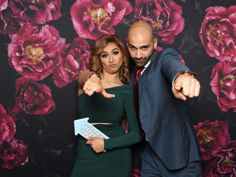Oz Photo Booths - Mirror Booth and Photo Booth Hire | Romantic Flower Design Backdrop
