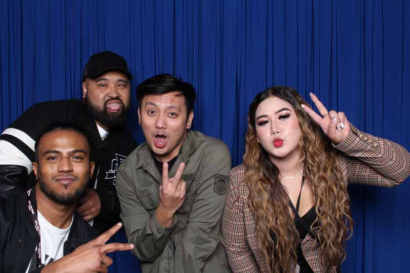 Oz Photo Booths - Blue Curtain Backdrop
