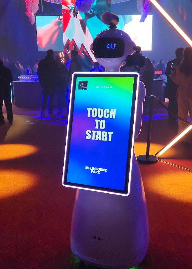 Oz Photo Booths - Rovi Robot at Melbourne Park