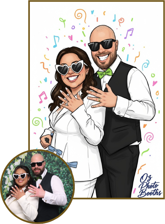 Oz Photo Booths - Rovi Robot - Rovi Robot as a Caricaturist