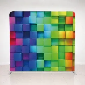 Oz Photo Booths - 3D Cubes Tension Fabric Backdrop