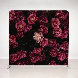 Oz Photo Booths - Romantic Flowers Tension Fabric Backdrop