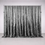 Oz Photo Booths - Backdrops - Shiny Silver Sequins