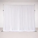 Oz Photo Booths - Backdrops - White Curtain