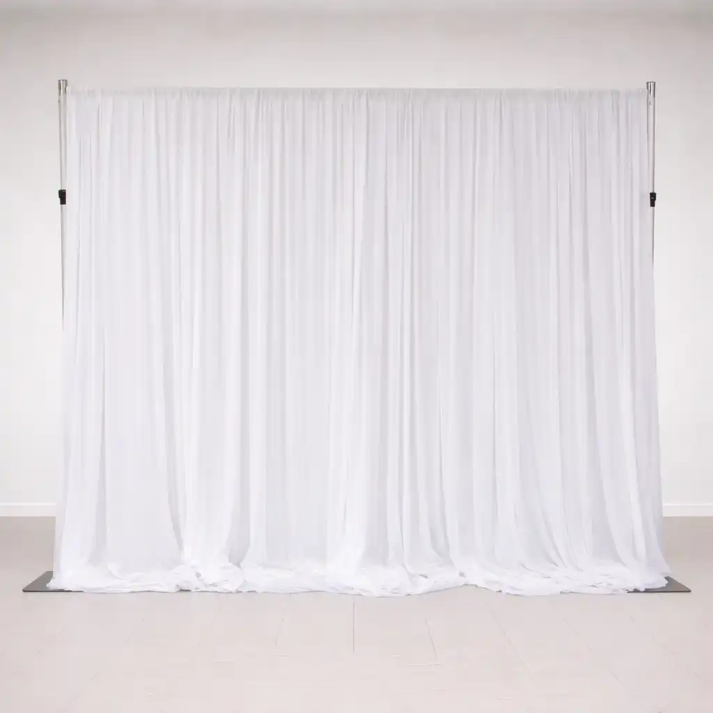 Oz Photo Booths - Backdrops - White Curtain