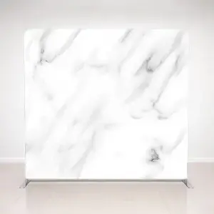 Oz Photo Booths - White Marble Tension Fabric Backdrop